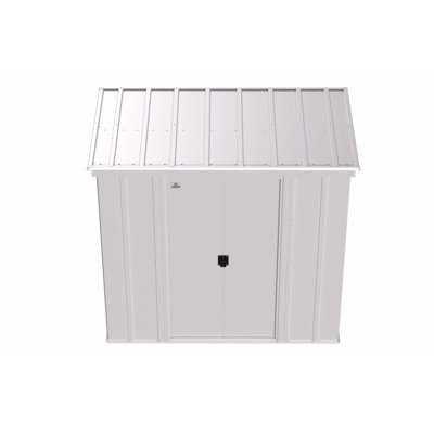 Classic Steel Storage Shed, 6X4, Flute Grey