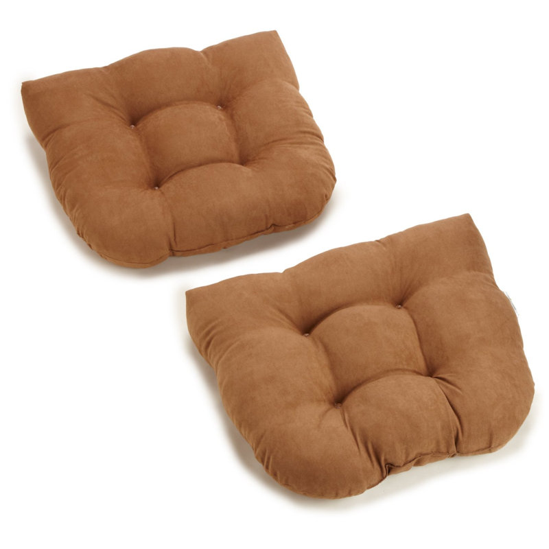 Outdoor 5'' Seat Cushion, Saddle Brown, Microsuede