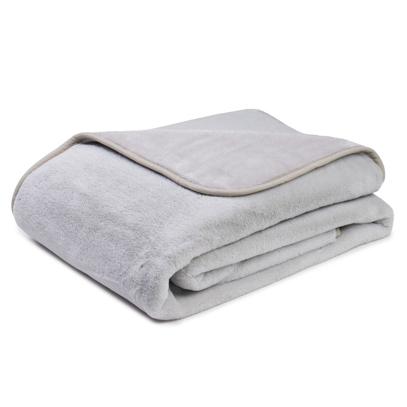 Throw Blanket, W220 x L240cm, Matt Brushed Nickel