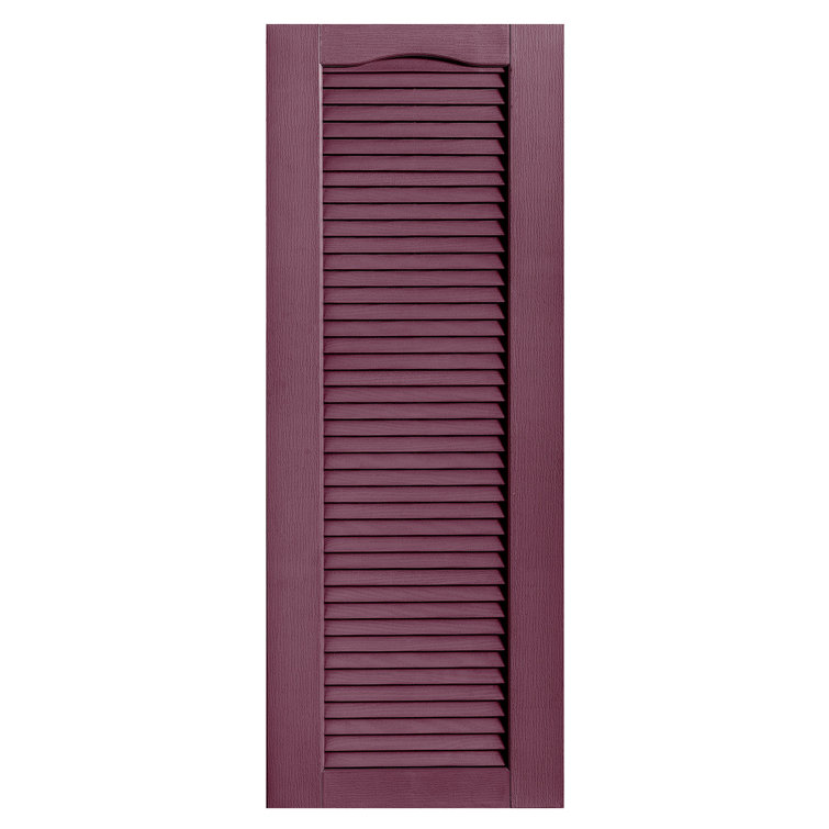 Cathedral Top Full-style Open Louvre Shutters Pair