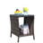 Outdoor Patio Furniture 1 Coffee Table With Clear Tempered Glass-1460592687