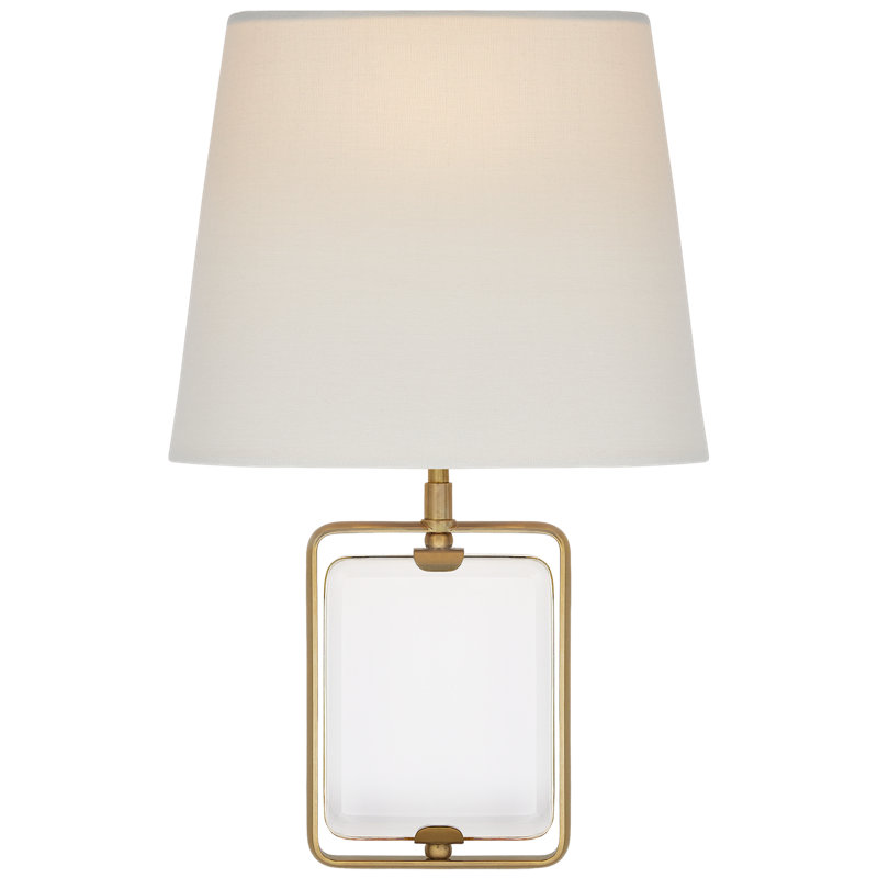 Suzanne Kasler Henri Framed Jewel Sconce, Hand-Rubbed Antique Brass