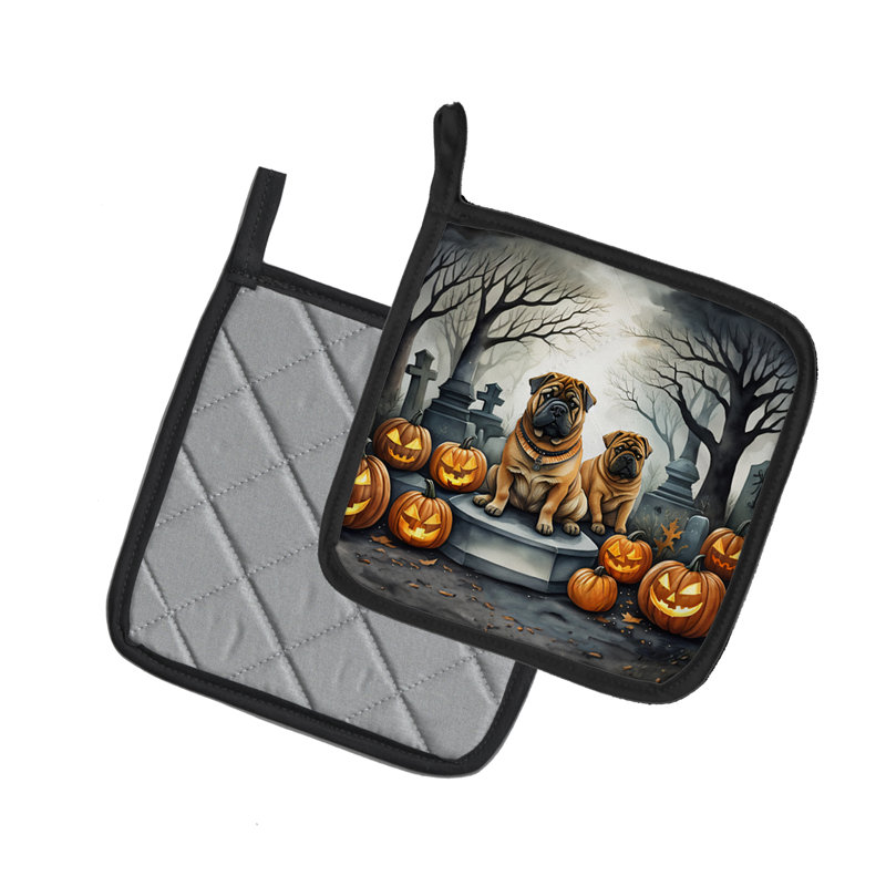 Shar Pei Spooky Halloween - paire de poignées