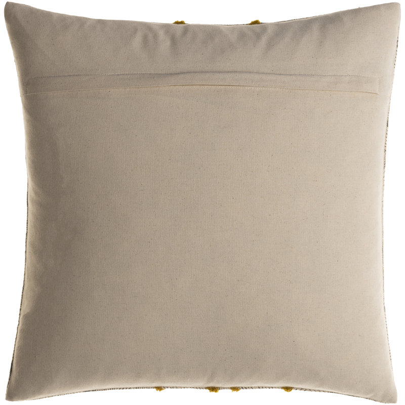 Shannon Geometric Embroidered Cotton Throw Pillow