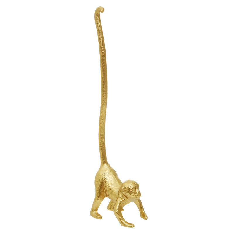Seles Free Standing Toilet Paper Holder, Gold