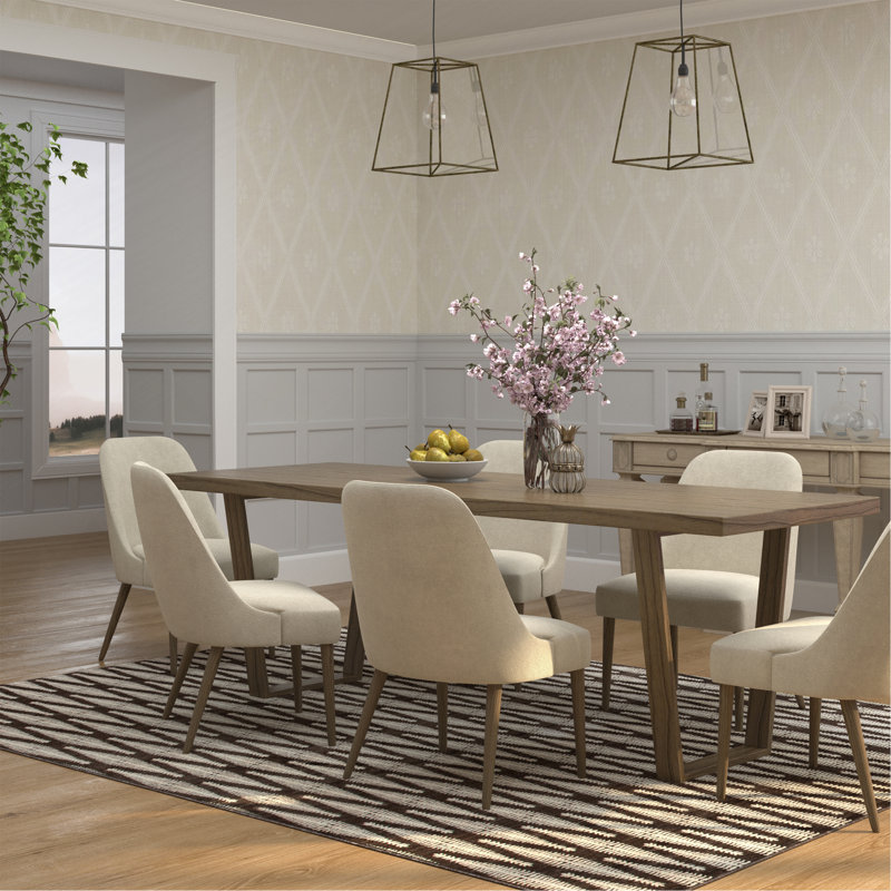 Tapis ivoire / brun Max