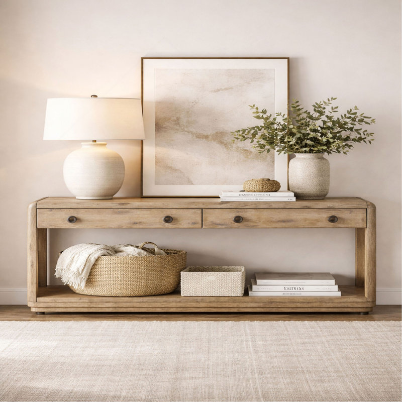 Console English Knotty Oak