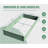 6X3x1ft Galvanized Raised Garden Bed, Outdoor Planter Garden Boxes Large Metal Planter Box For Gardening Vegetables Fruits Flowers, Green-1698953459-1698953466