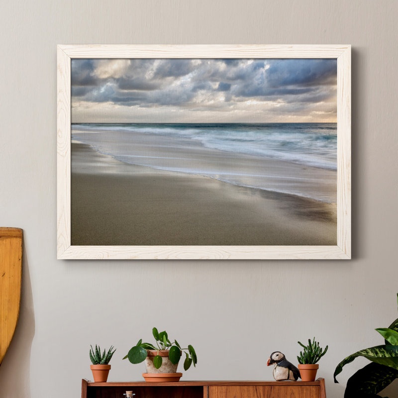 La Jolla Sunset - reproduction d'art sur toile, H 37,5 po x l 27,5 po x P 1,5 po, Blanc