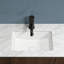 Lavabo de salle de bain encastré en céramique blanche avec trop-plein 15,55 po Topcraft