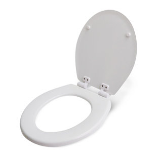 Siège de toilette rond en bois moulé