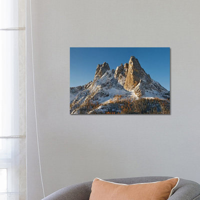 USA, Washington State. Liberty Bell Mountain In Winter Sunrise. by Jaynes Gallery - Wrapped Canvas Gallery-Wrapped Canvas Giclée