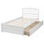 Élégante base de lit plateforme en bois avec deux tiroirs spacieux et une tête de lit élégante pour un rangement et une durabilité accrus-1705963330