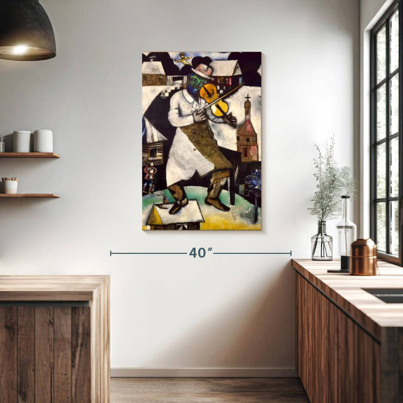 Le violoneux - 1913, H 39 po x l 26 po