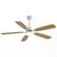 Ventilateur de plafond d'intérieur moderne de 52 pouces avec moteur à courant continu réversible à 5 vitesses et 5 lumières à DEL à intensité variable-117278887-117278889-117278886