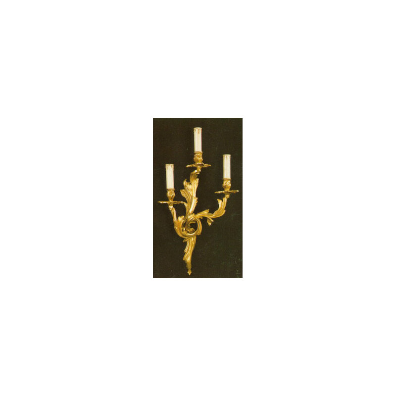 Cowie Candle Wall Light, French Gold