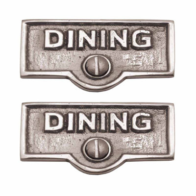 Etiquettes de nom de salle à manger commutateur de plaque