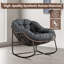 Chaise berçante en métal Bogar