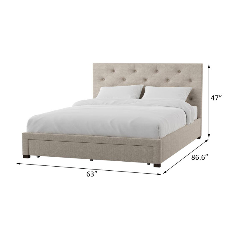Grand lit, beige, Beige, Grand