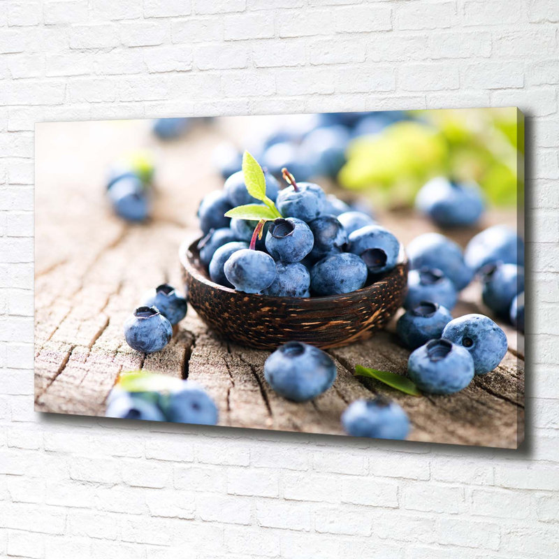 Blueberries - Wrapped Canvas Print