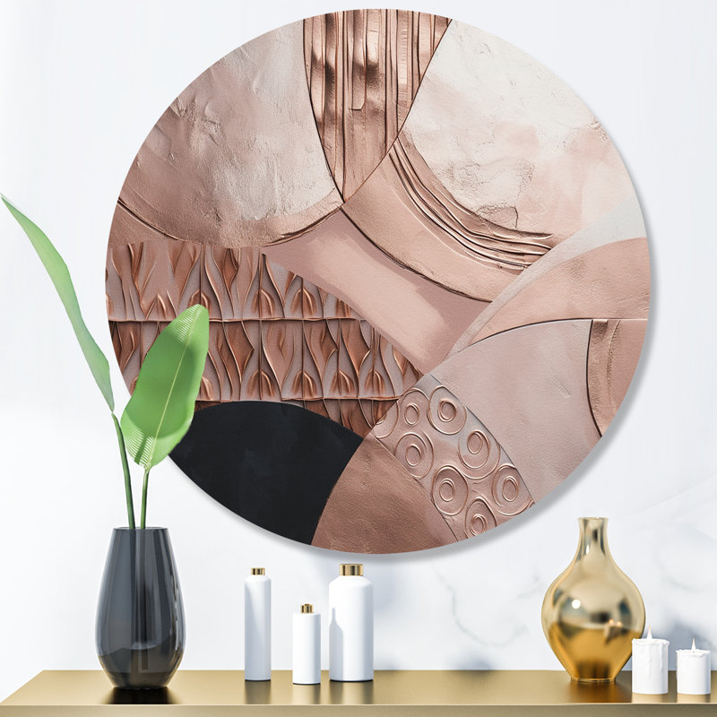 Markiah Rosegold demi-cercles Boho I, H 29 po x l 29 po x P 1 po