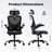Black Ergonomic Office Chair, Home Office Desk Chair, With Headrest, High Back Computer Chair, Armrests And Adjustable Lumbar Support For Home Office Study Room-396486440-396486441