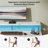 Gaming Desk with LED Lights & Power Outlets, Computer Desk with Monitor Stand & Drawers-847565113-847565116-870092451