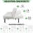 71 Inch 3-In-1 Futon Couch Sofa Bed - Easy Assembly Sleeper For Overnight Guests-1465770942