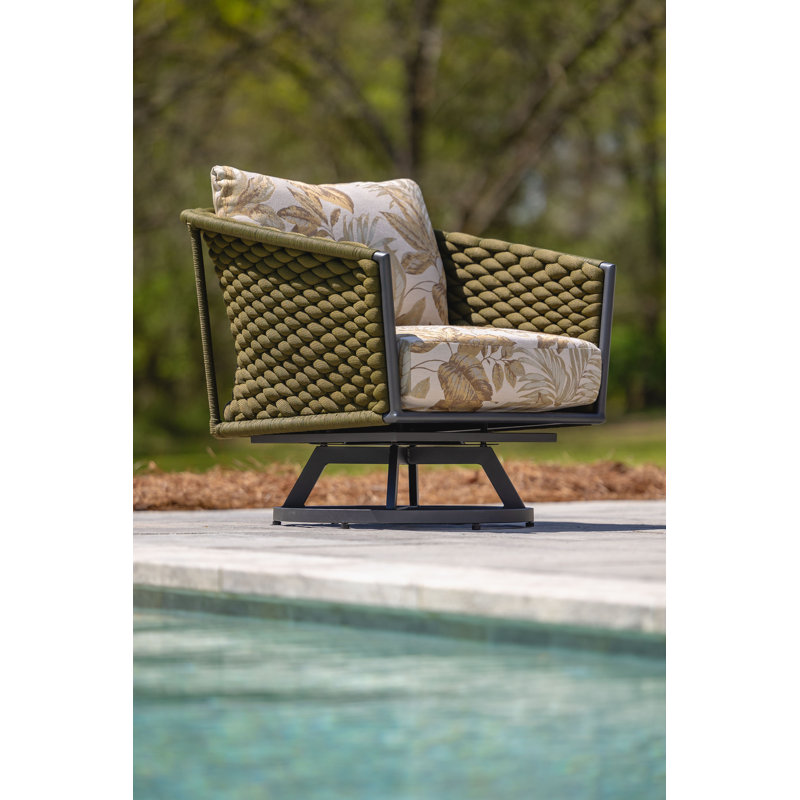 Escape Outdoor Swivel Lounge Chair, Hansen Sky