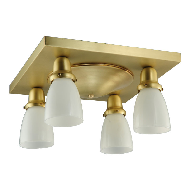 Schoolhouse & Early Electric 4 - Light Flush Mount