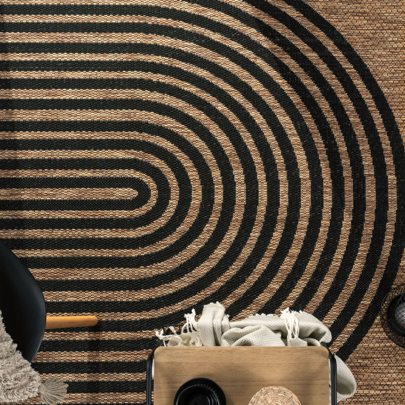 Josmine Flatweave Geometric Indoor / Outdoor Rug, Rectangle 2' x 3'3"