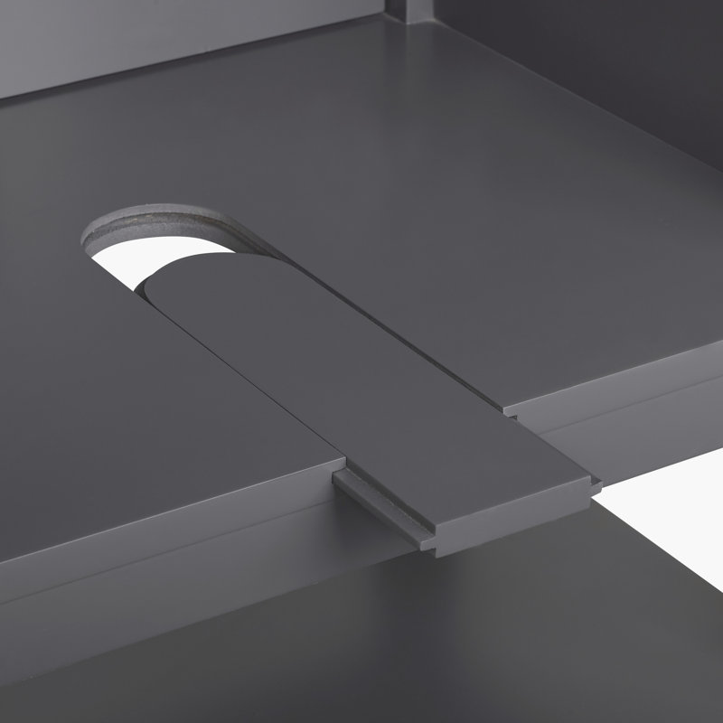 Ensemble de meuble-lavabo simple 30 po Jewell, Gris foncé / nickel brossé