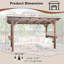 Pavillon de jardin en bois avec toit en métal et ampoules et comptoirs de bar