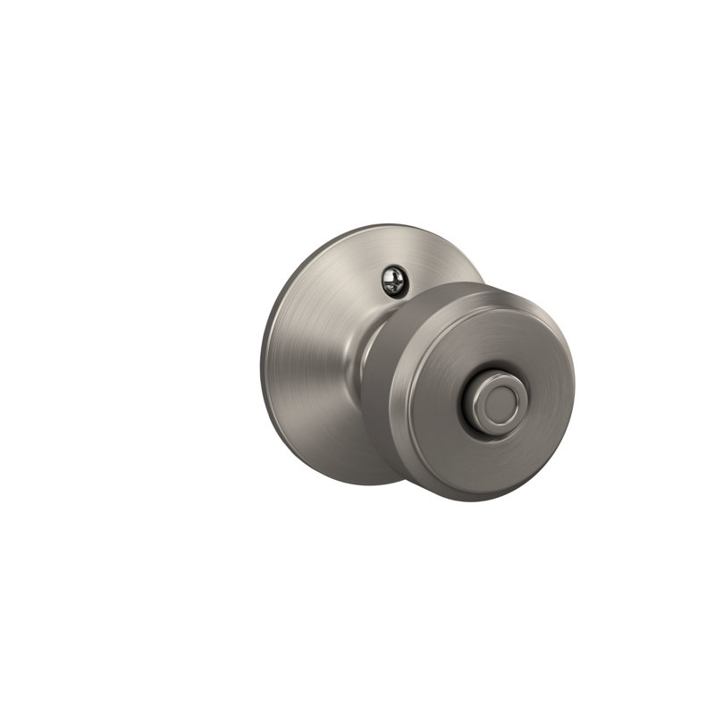 Bowery Privacy Knob (Bed & Bath), Satin Nickel