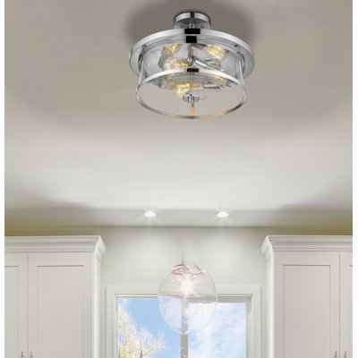 Attah Glass Flush Mount