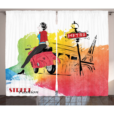 Semi Sheer Curtain Pair
