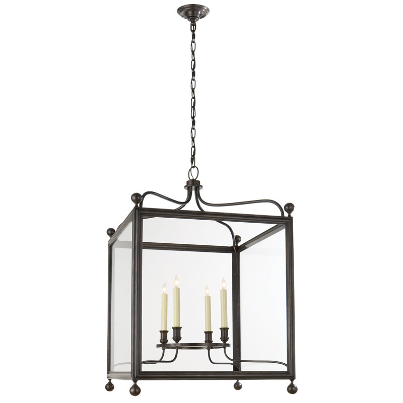 J. Randall Powers Greggory Small Lantern, Bronze, 19" H x 12" W x 12" D