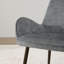 Chaises de salle à manger rembourrées en chenille de 23,6 po de largeur, pieds en métal, chaises d'appoint incurvées et rembourrées confortables, chaises de salle à manger peu encombrantes pour petits appartements-130106684-129231521