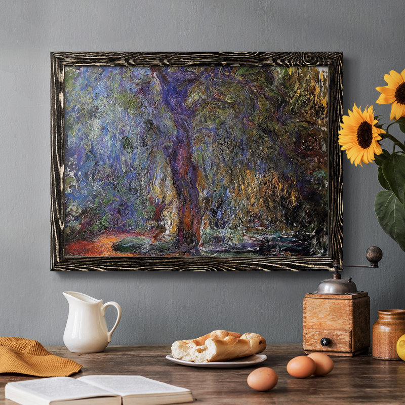 " Weeping Willow 3, 1918 ", Black, 28" H x 42" W x 1.5" D