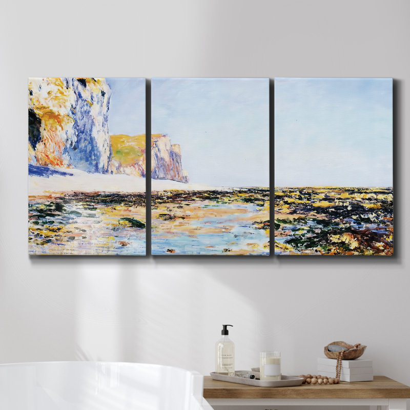 «The Summer Poppy Field 1875», reproduction sur toile 3 pièces, H 27 po x l 54 po x P 2 po