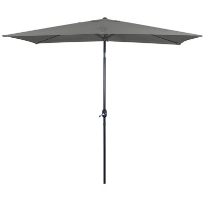 Aldershot 10ft x 6.5ft Rectangular Market Umbrella for Outdoor