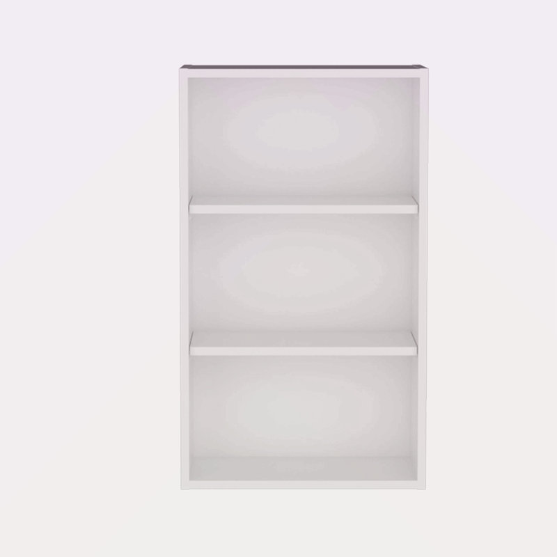 Armoire murale avec rangement ouvert, Blanc