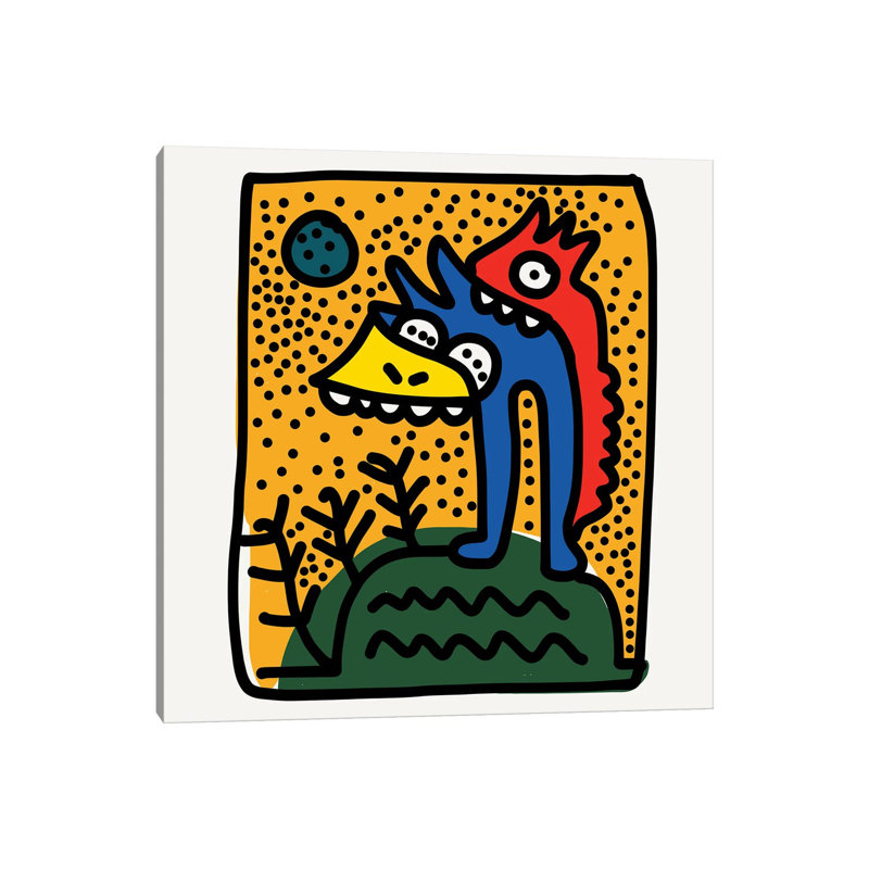 Funky Bitting Love by Emmanuel Signorino - Wrapped Canvas Print, 30.48 cm H x 30.48 cm W