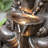 Outdoor Sculptural Fountain with Lights