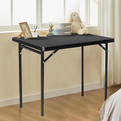 3ft Rectangular All-Occasion Plastic Folding Event Table for Indoor and Outdoor, Portable Desk, Camping, Durable and Stable, HDPE and Steel