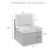 Ensemble de conversation modulaire en rotin avec coussins 6 pièces Alante-1400242880