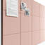 Cork Board Alternative - with 70 Safe Removable Adhesive Tabs, Cork Boards for Walls for Home Office Classroom Pink