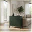 Grande table de bout moderne avec rangement à 32 tiroirs cannelés vert 32 po-129160737
