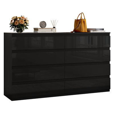 8 Drawer 55.1" W Double Dresser