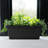 Vaneka 18-in Width Plastic Fluted Window Box Planter With Saucer Tray-1065338176